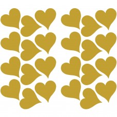 RoomMates Gold Heart Peel and Stick Wall Decals   555431717
